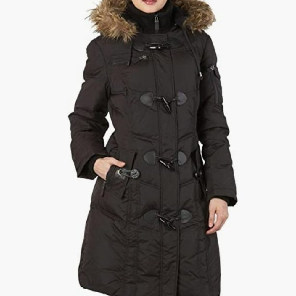 Women Down Hooded Coat (Size S)